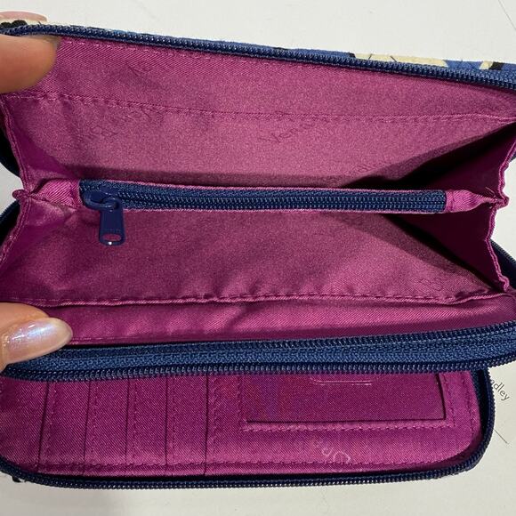 Vera Bradley All in One Crossbody, Wallet, Handbag African Violet 15863-165, NWT - Picture 6 of 8